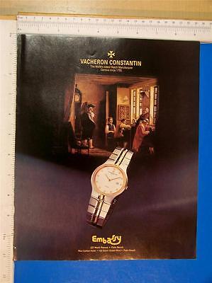 1990 Vacheron Constantin Watch    Print Ad   Advertisment
