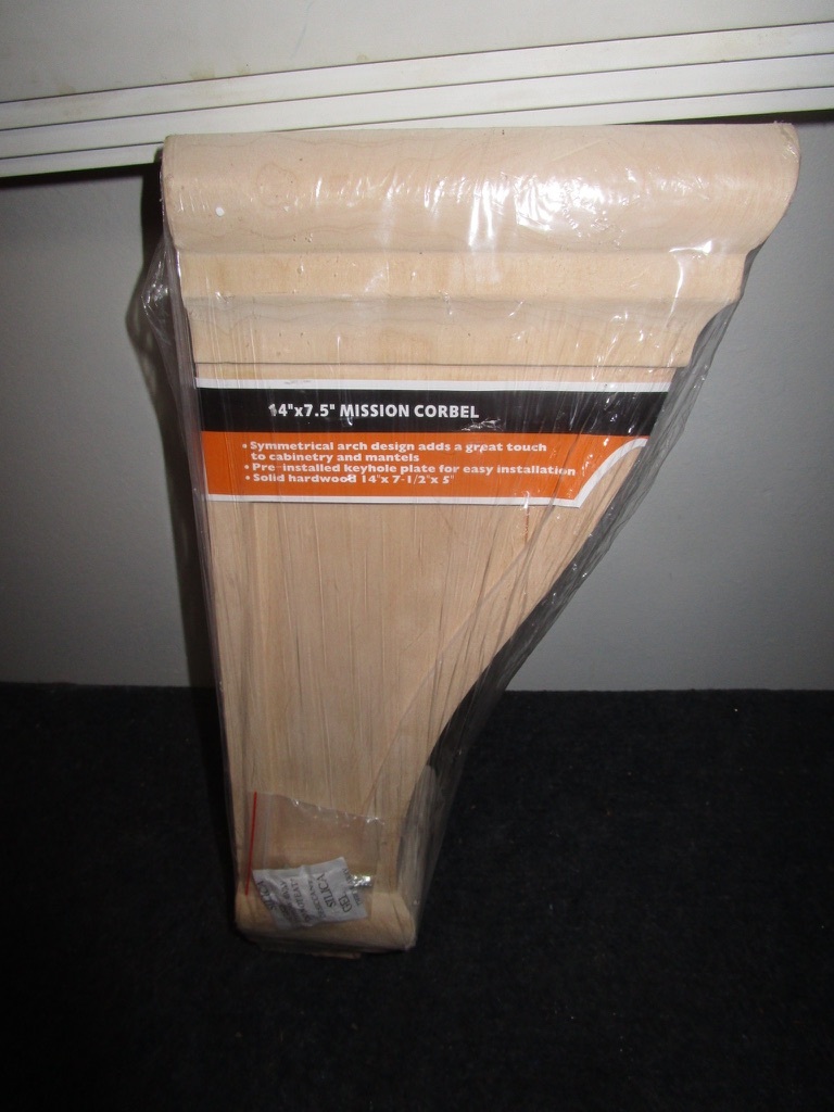 UPC 049437364538 product image for Solid Hard Wood Mission Corbel Bar Bracket Support 14