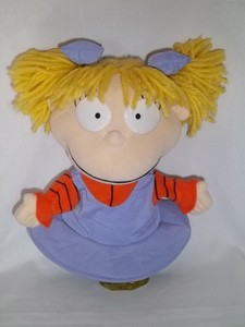 rugrats plush angelica toy nickelodeon puppet viacom stuffed 1998 hand doll toys