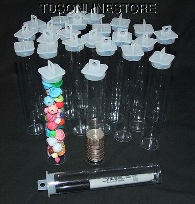 Large Round Clear Plastic Storage Tubes 5.5