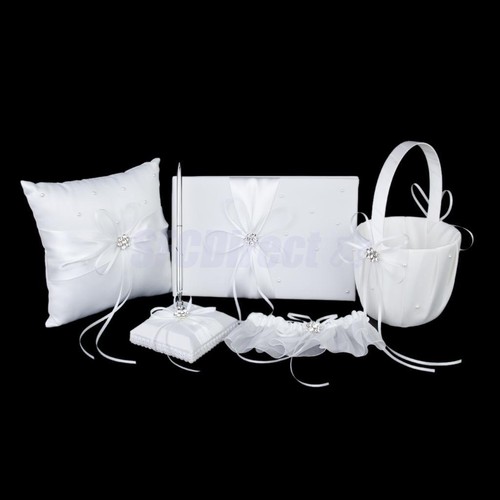 5pcs White Wedding Ceremony Guest Book Pen ...