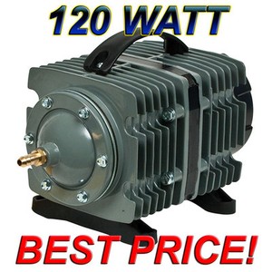 Commercial-Linear-Air-Pump-120-Watt-Aquarium-Hydroponic ...