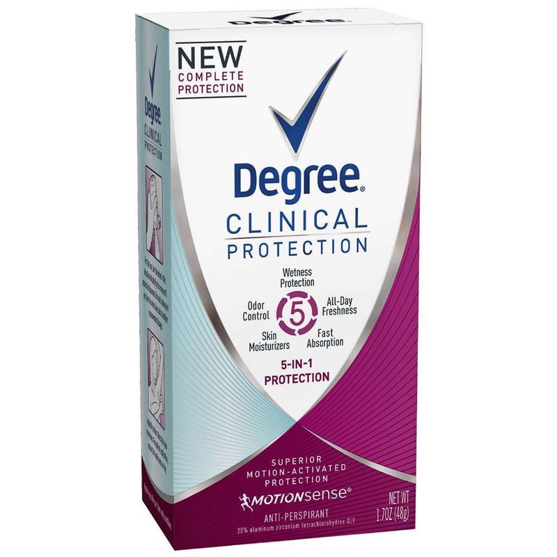 Degree Women Clinical Antiperspirant Deodorant Cream, 5 in 1 1.7 oz