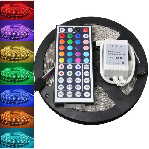 5M 5050 RGB SMD LED Waterproof Flexible ...