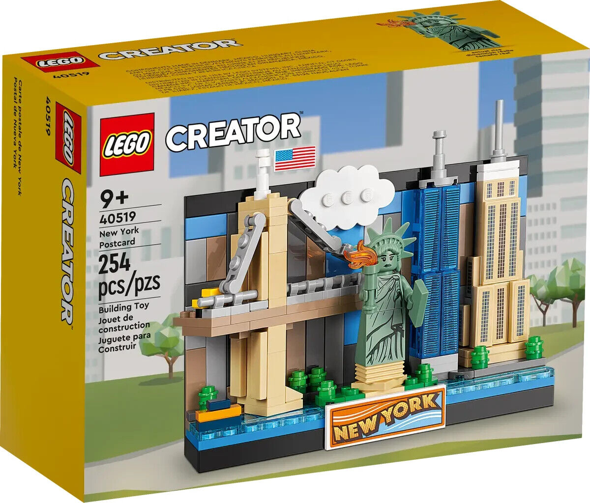 LEGO Creator 40519 New York Postcard Set w/253 Pieces
