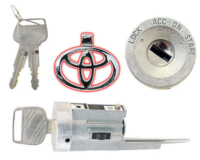 Toyota Paseo & Tercel (1991 thru 1998) Ignition Lock Cylinder with 2 New Keys - 