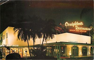 Ft Lauderdale FL~Creighton's Restaurant~Neon Night~Worlds Best Apple
