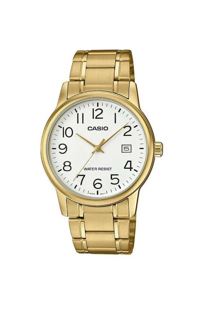 CASIO GENERAL MTP-V002G-7B2UDF GOLD STAINLESS STEEL MEN'S WATCH