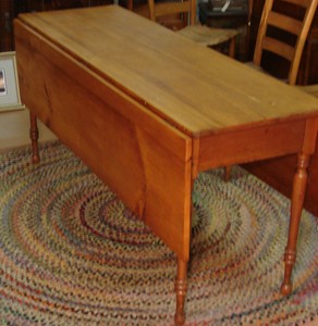 Antique Drop Leaf Harvest Table