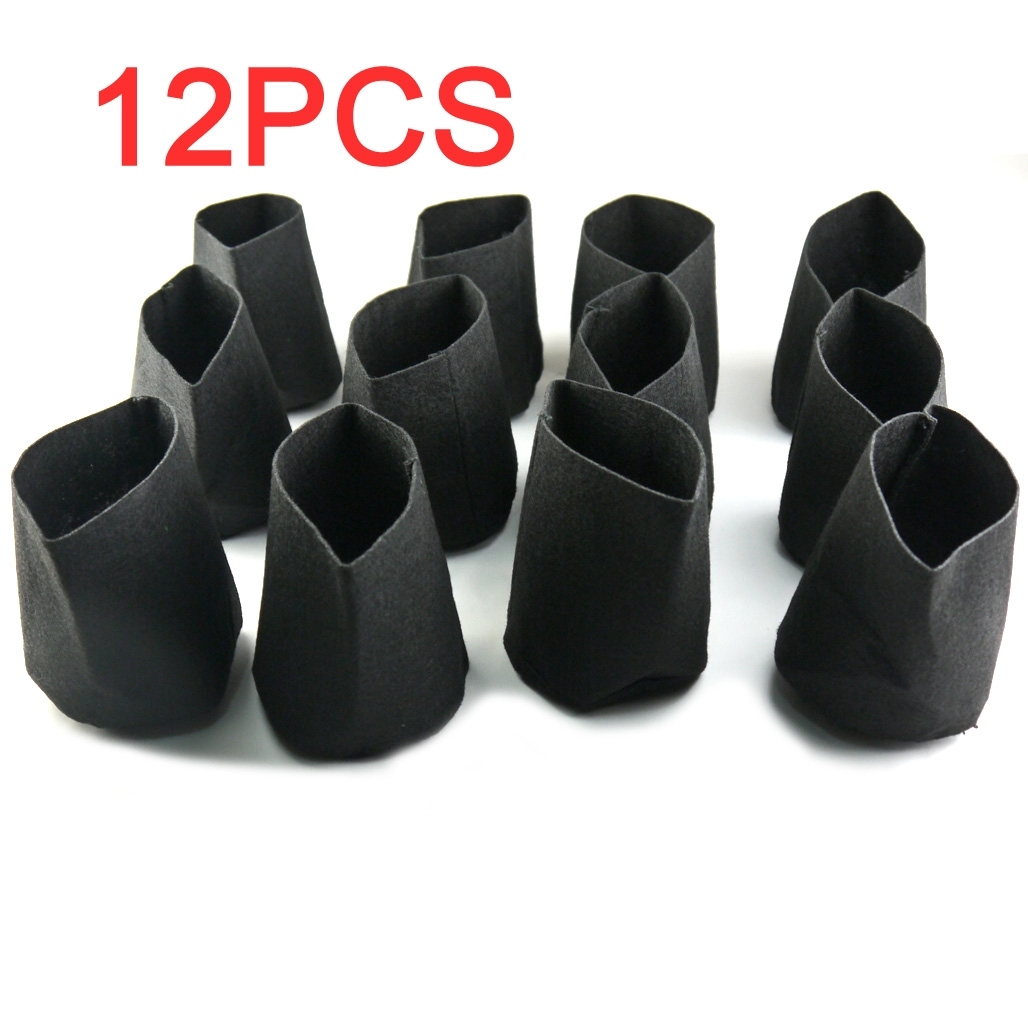 4in. Round Fabric Pots Plant Root Container Grow Bag planter Pouch 