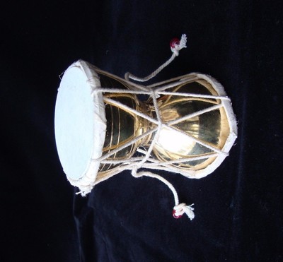 PROFESSIONAL HANDMADE Brass RELIGIOUS SHIVA FOLK MUSICAL DAMROO DAMRU India