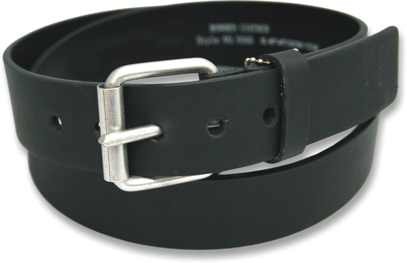 NEW MENS LEATHER BELT FOR JEANS BY OSSI IN BLACK SIZES 32&quot; - 60&quot; NWT | eBay