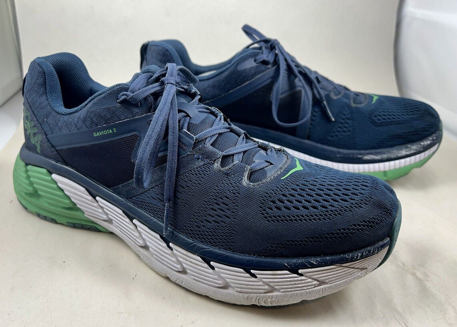 Hoka One One Mens Size 13 Gaviota 2 1099629 Blue Green Walking Running Shoes