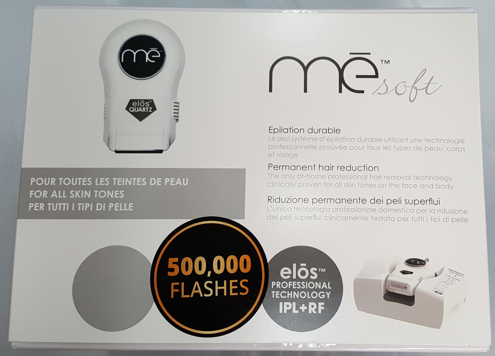 Elos Me SOFT Smooth 500K Permanent Face Body Hair Removal Device