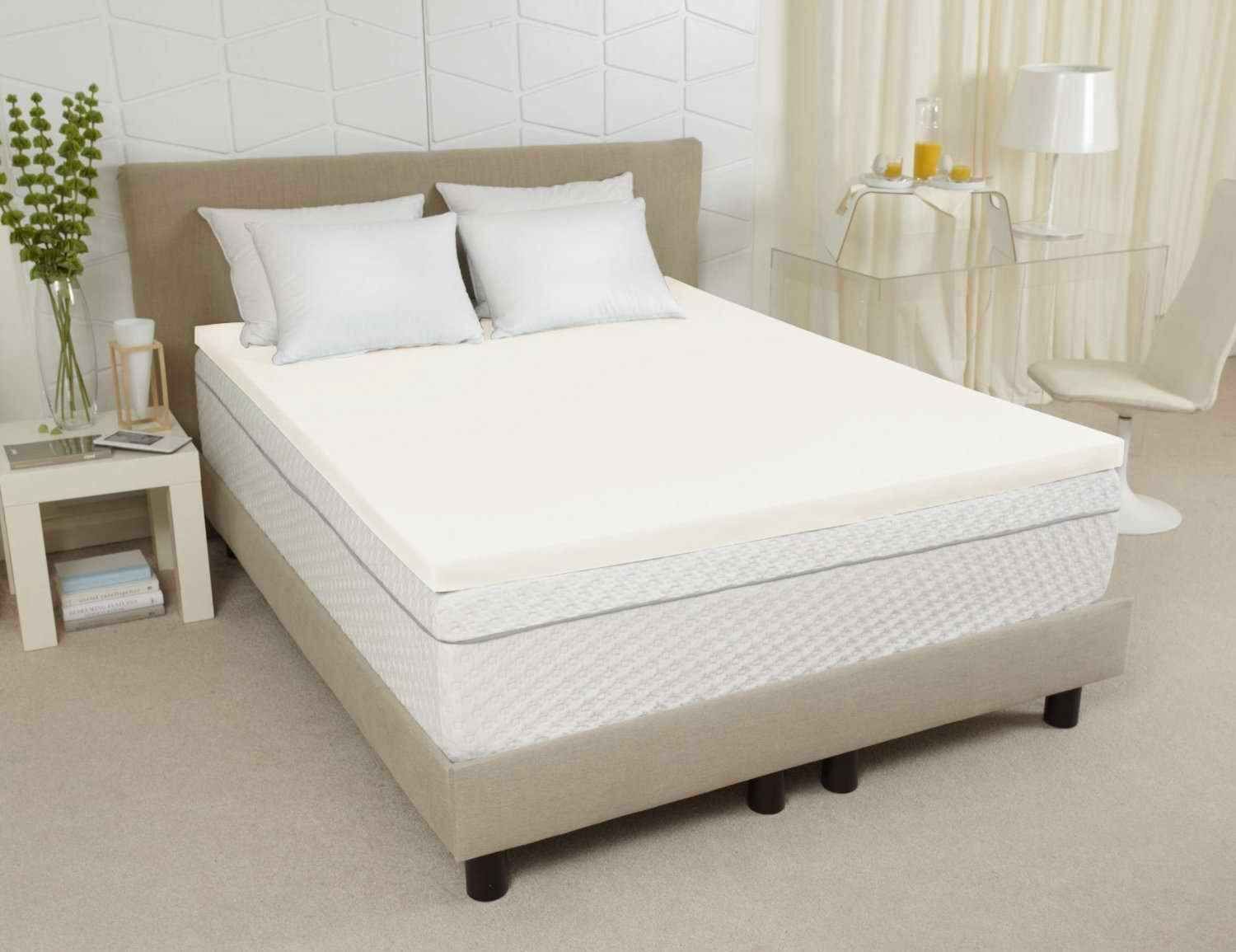 memory foam mattress topper slip cover