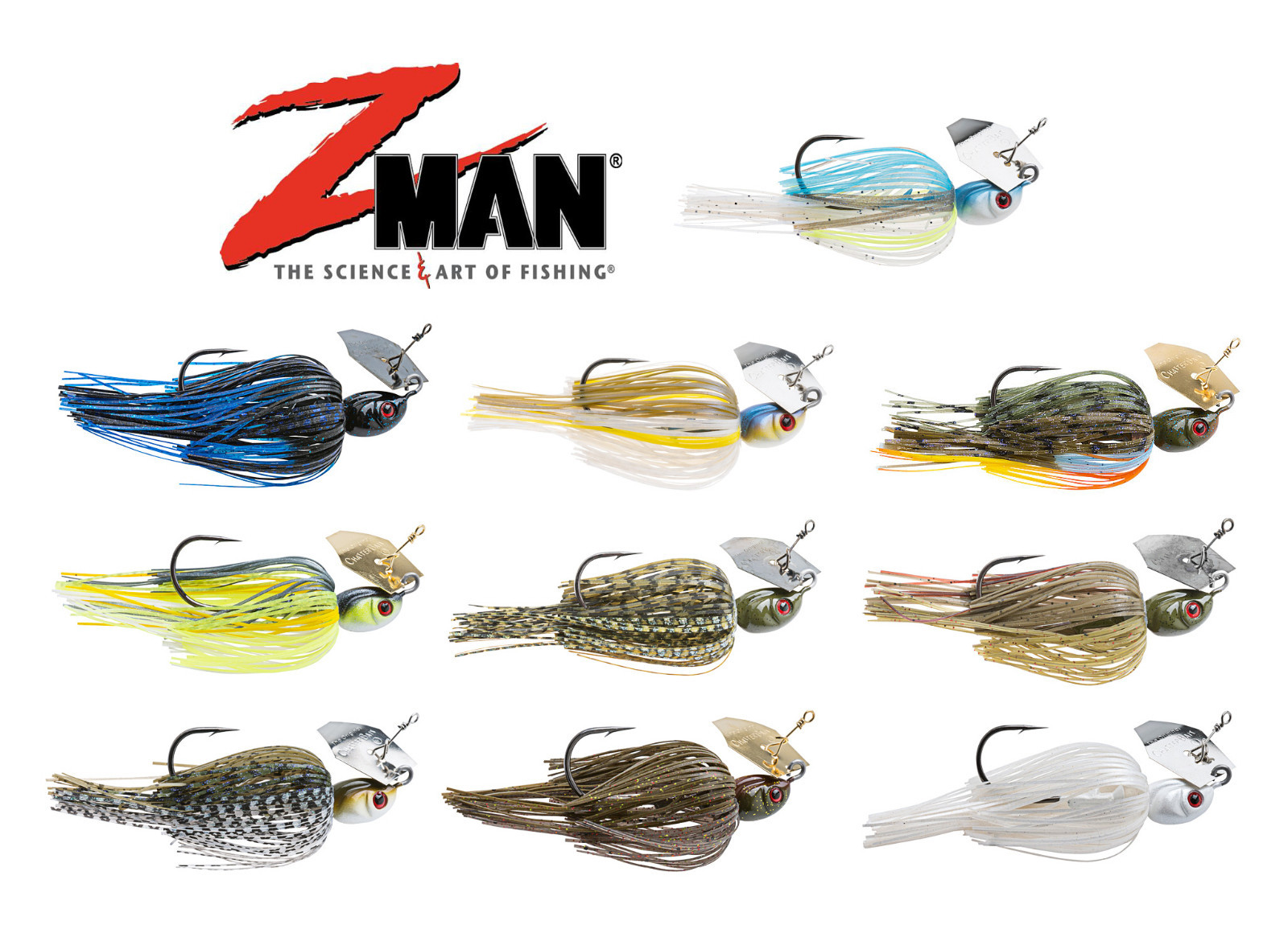 Z MAN PROJECT Z CHATTERBAIT 1/2 OZ. select colors