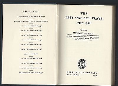The best one-act plays 1947-48 edited margaret mayorga hc 1948 dodd, mead & (Best One Act Plays)