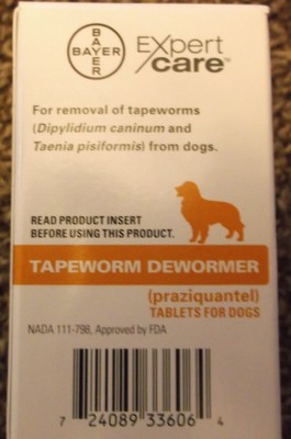 Bayer Tapeworm Tabs / Dewormer For Dogs ...