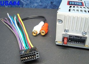 DUAL-CD-RADIO-DVD-PLAYER-WIRE-HARNESS-CAR-AUDIO-STEREO ... pioneer wiring harness color diagram 