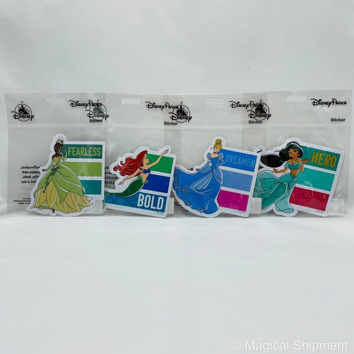 Disney Parks - Set of 4 - Disney Princess Stickers - NWT!!  FREE SHIPPING!!