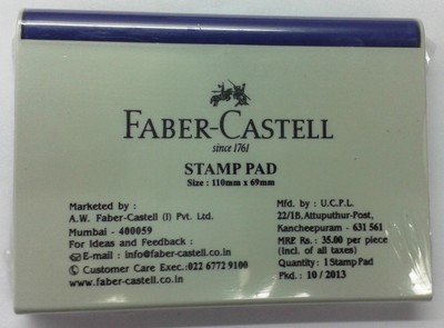 Faber-Castell Stamp Pad Blue (Violet) Ink Ink Pad 110mmx69mm Stamp Pad