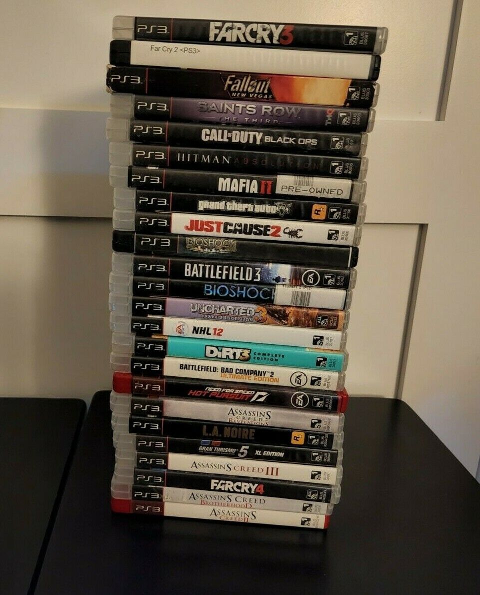 PS3 Game Lot - 24 Games - Assassins Creed, Far Cry, Bioshock