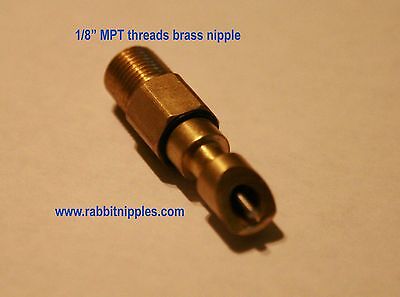 10 Pc Threaded Brass rabbit water Nipple ...