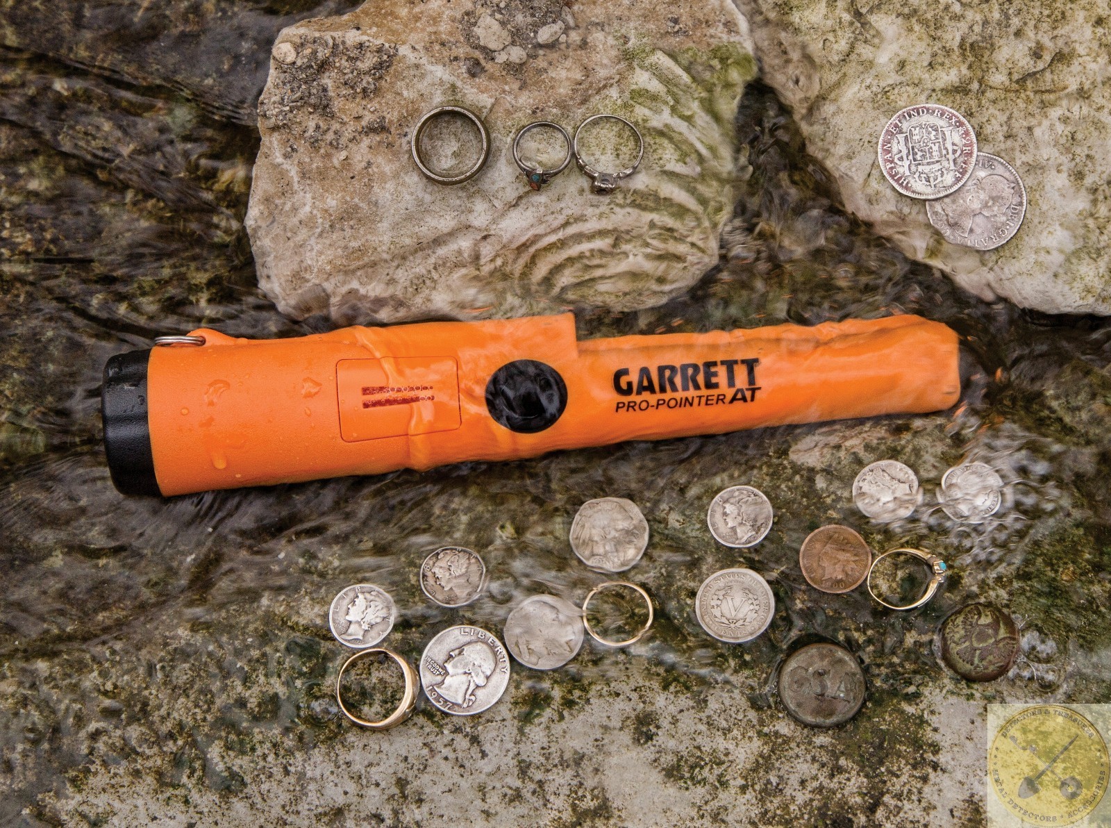New garrett waterproof pro pointer at all terrain metal dete.