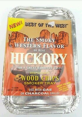 BBQ Woodchips - Disposable Smoker Tray For Gas or Coal, Best Of The West (c33)