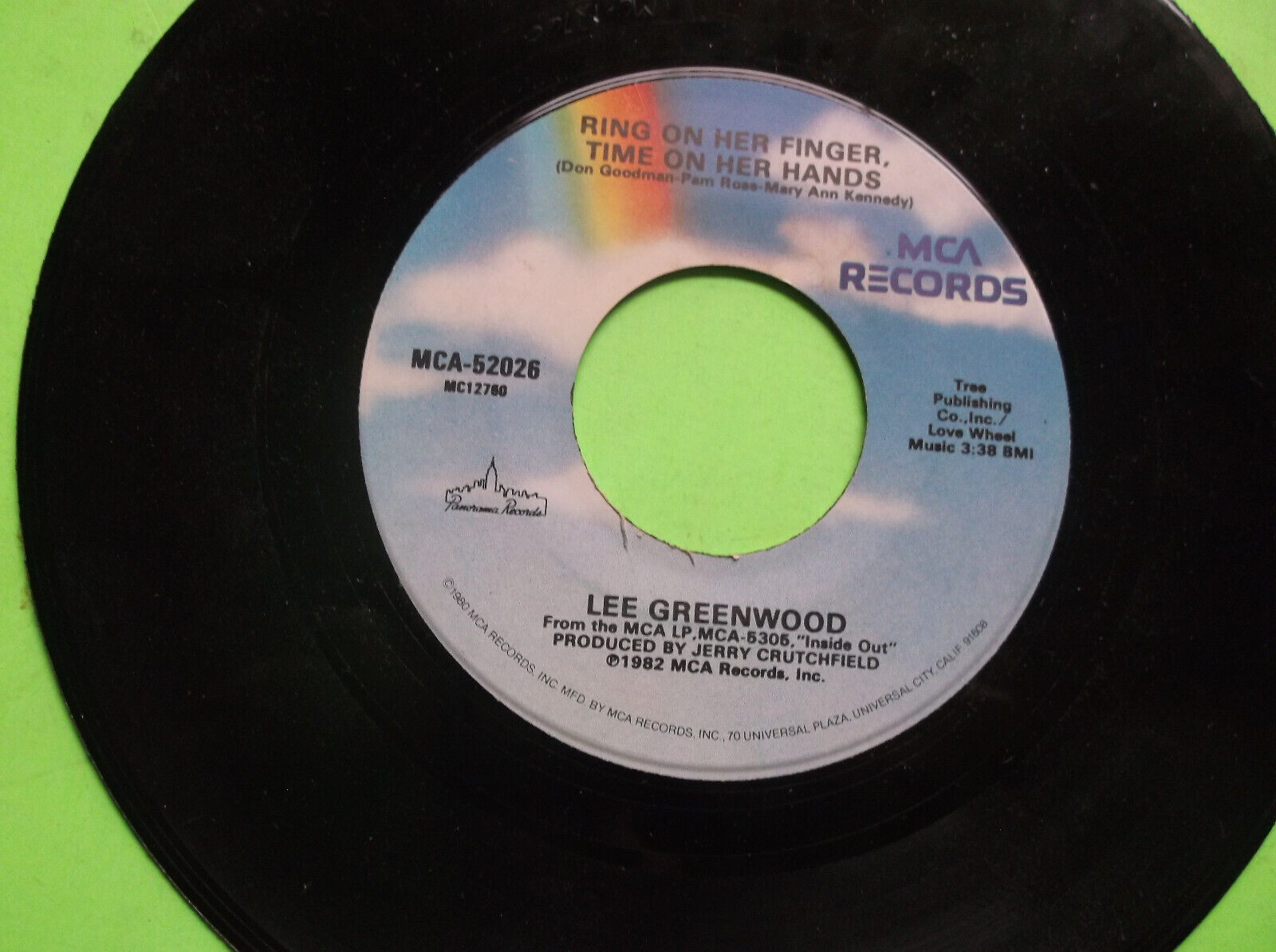 DONCHA HEAR ME CALLIN' BY LEE GREENWOOD 45 RPM 7" COUNTRY 1982