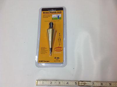 CST/berger 11-498 Brass Plumb Bob, 8 oz ...