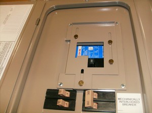 Generator interlock kit for cutler hammer panel