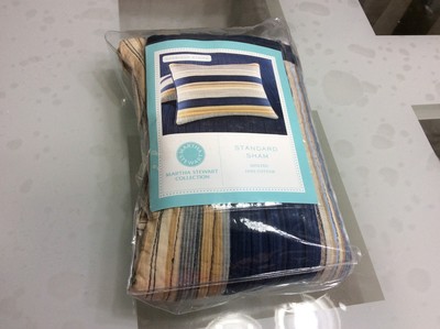 MARTHA STEWART Garrison Stripe Multi-Color 100% Cotton ...
