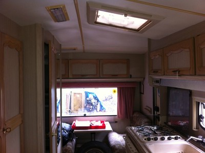 4 berth caravan new awning .side bathroom 1995 remote motor mover all paperwork 
