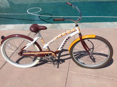 Benotto Postino 1 Ladies Beach Cruiser Bicycle - Folk Art / Tribal - $239 NEW