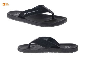 HUGO-BOSS-Mens-Black-Flip-Flop-Sandal-LONDOR-by-BOSS-Orange-New-In-Box ...