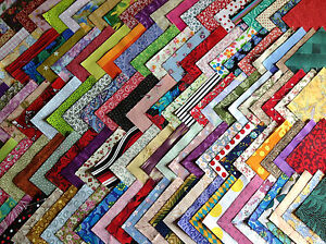 200 coupons de tissu patchwork multicolores