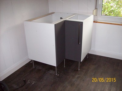 {Eckschrank küche
70} IKEA Eckschrank mit Karussell für Küche ABSTRAKT 90x90 cm Grau ... | {Eckschrank küche
70}