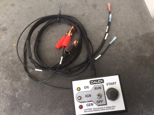 Zalex Engine Test Stand Control Box, Remote Start Switch, Starter