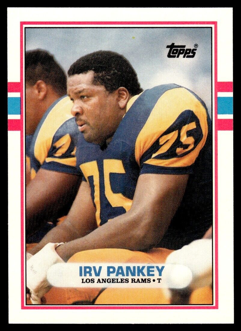1989 Topps Traded Irv Pankey Rookie Los Angeles Rams #111T