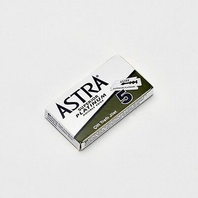 40 BLADES ASTRA PLATINUM Double Edge Safety Razors Pack best shave