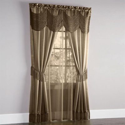 Curtains Ideas austrian valances curtains : HALLEY CURTAINS, SHEER AND AUSTRIAN VALANCE COMPLETE WINDOW SET