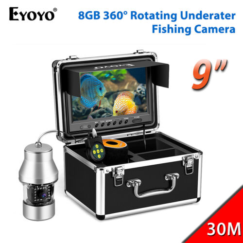 Eyoyo 9‘’ 30M Infrared Video Underwater Fishing Camera Fish Finder DVR 1000TVL
