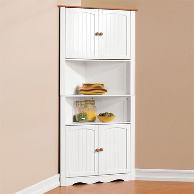 Corner Kitchen Storage Cabinet Pantry Cupboard Living ...