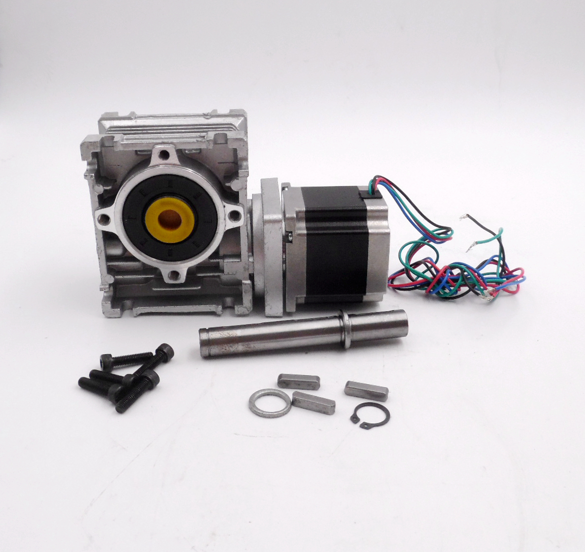 Ratio 301 Gearbox NEMA23 NMRV030 Worm Gear L56mm Stepper Motor Speed