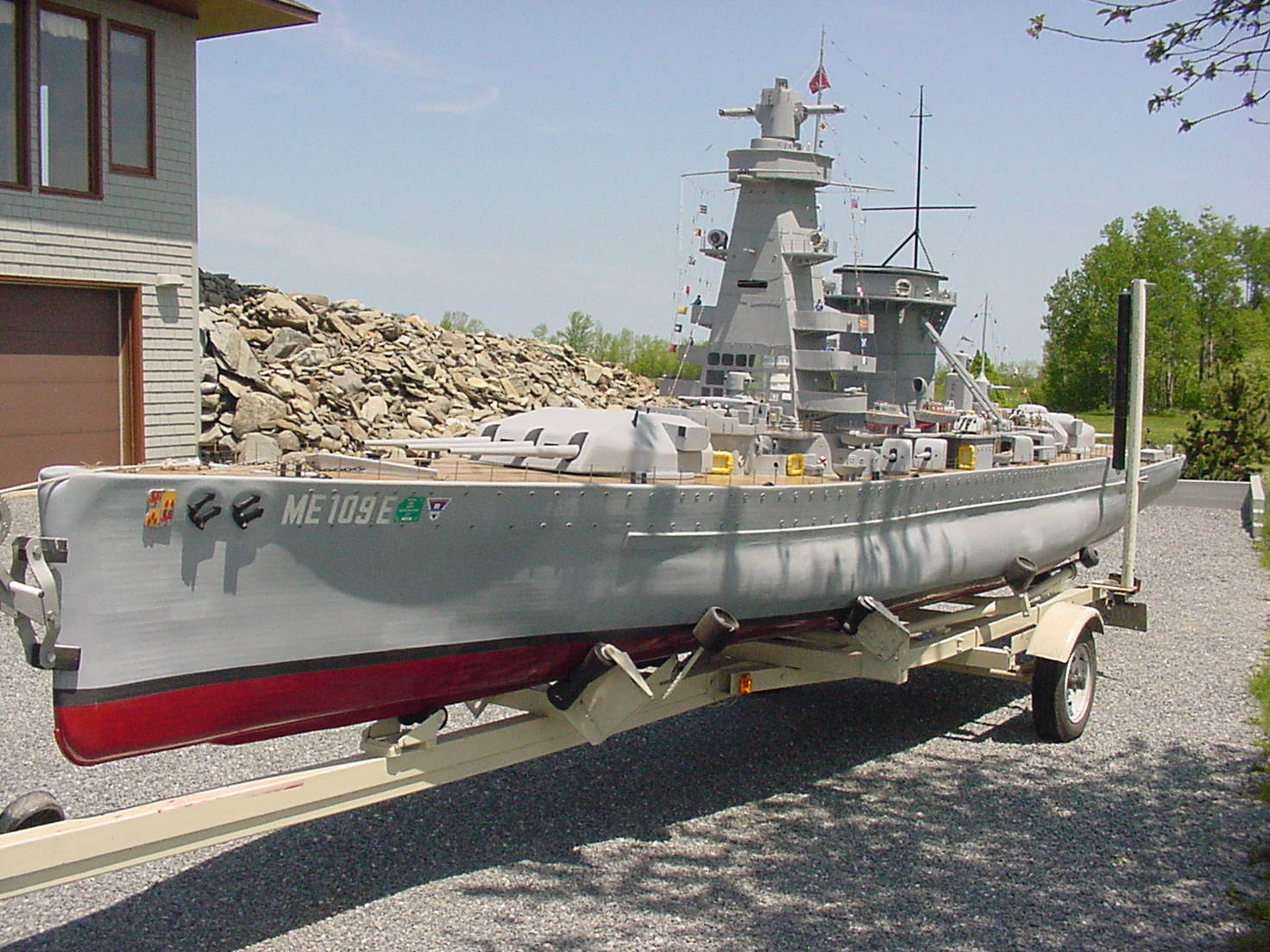 30 foot 2-man Admiral Graf Spee WWII Replica