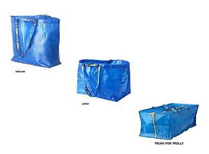 IKEA FRAKTA Medium Large Blue Carrier Storage Laundry Bags- Buy More & Save- New | eBay