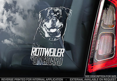 Rottweiler - Car Window Sticker - Rottie ...