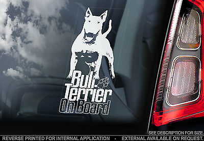 English Bull Terrier - Car Window Sticker ...