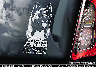 Akita - Car Window Sticker - Dog ...